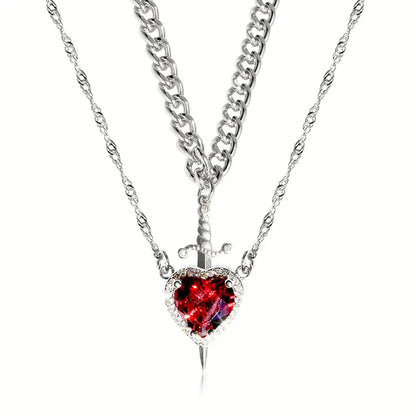 Valentine's Day Couples Necklace Set